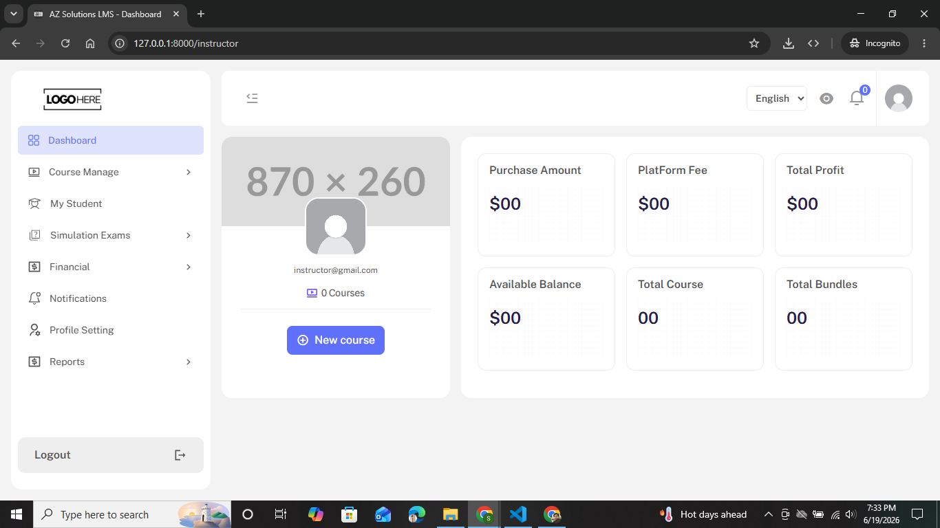 Instructor Dashboard